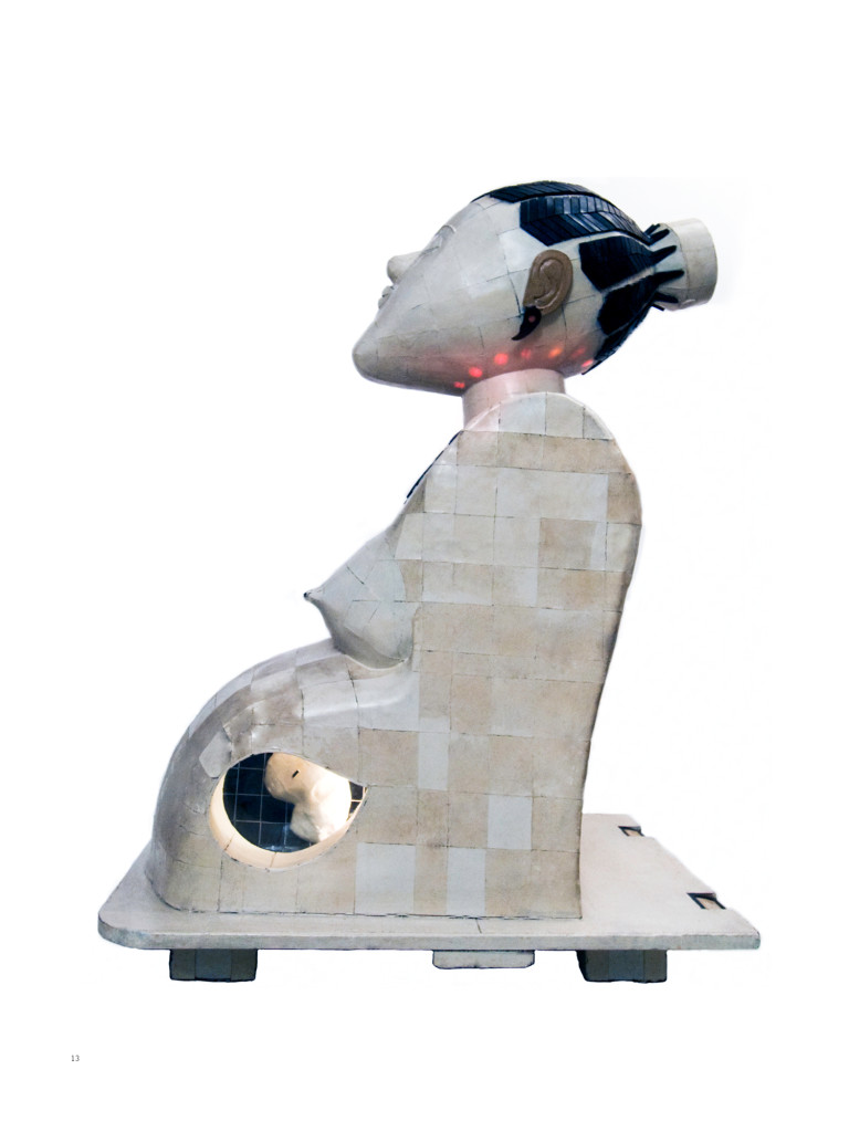 Pume Bylex, 'La Maternité', sculpture mix media, 1992