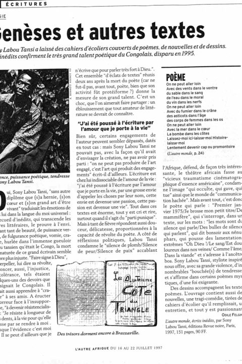 L’Autre Afrique – juil 1997