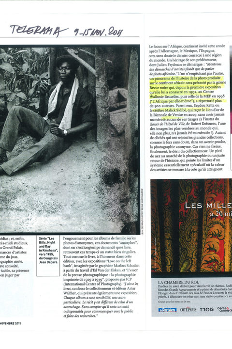 Telerama – Nov 2011